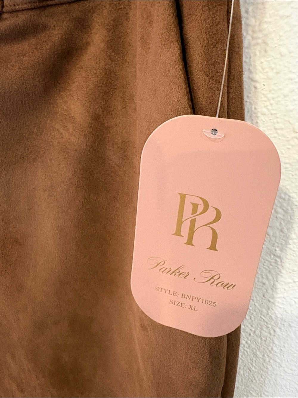 Parker Chocolate Brown Faux-Suede Belted Pencil Skirt - Picture 4 of 5